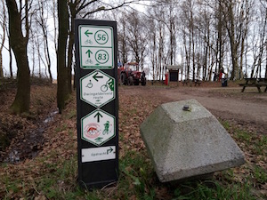 fietsroutes en vossenspoor 