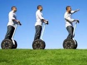 Segway en steppen in Dwingelderveld